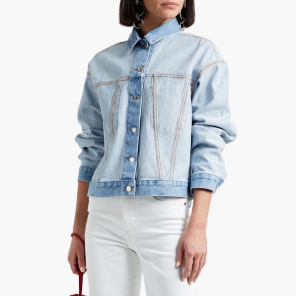 HELMUT LANG Two Tone Denim Jacket